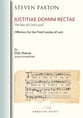 JUSTITIAE DOMINI RECTAE SSA choral sheet music cover